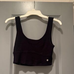 Roxy Black Knit Cropped Tank